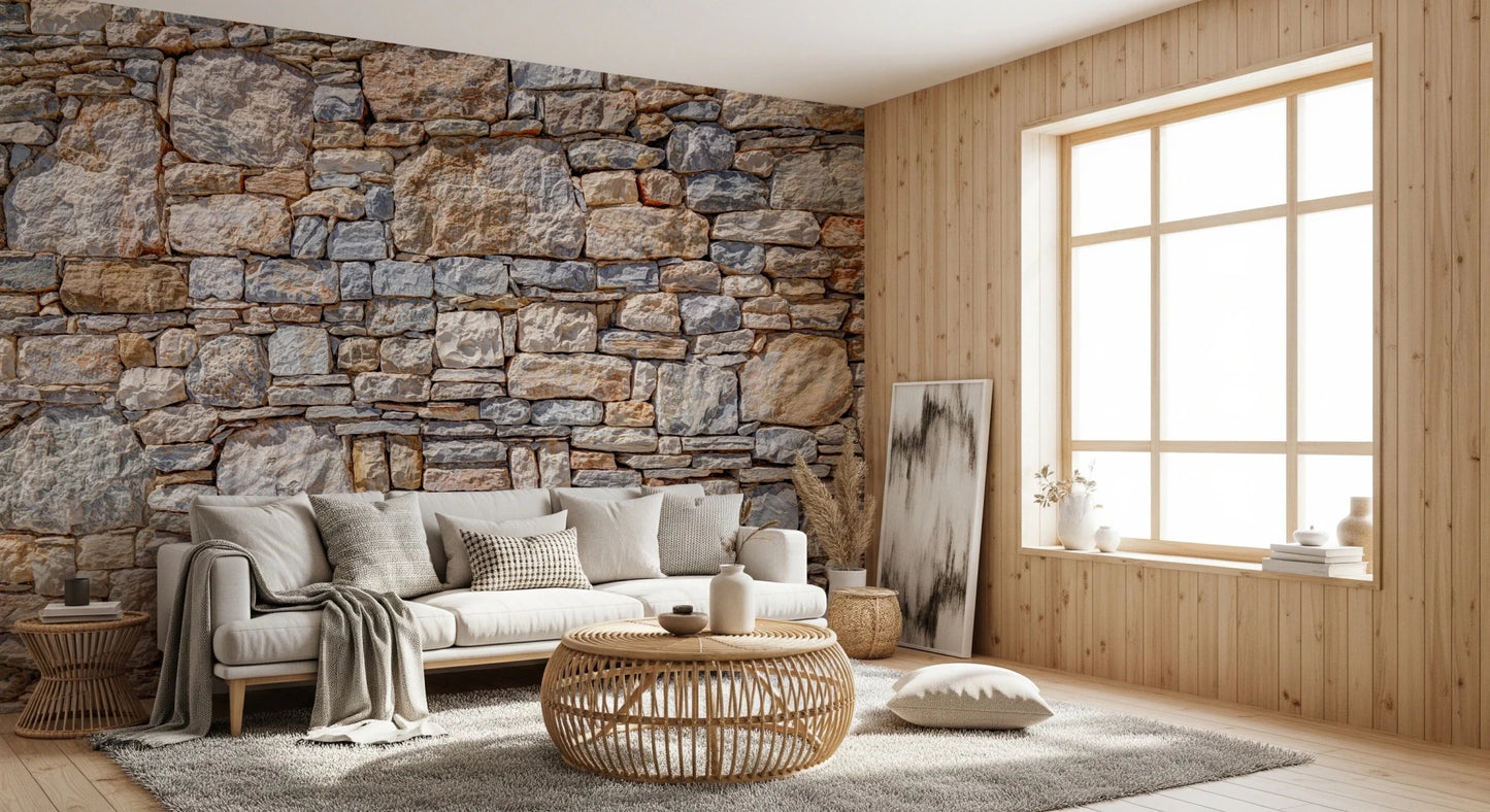 Vintage Rock Wall Effect Wall Mural