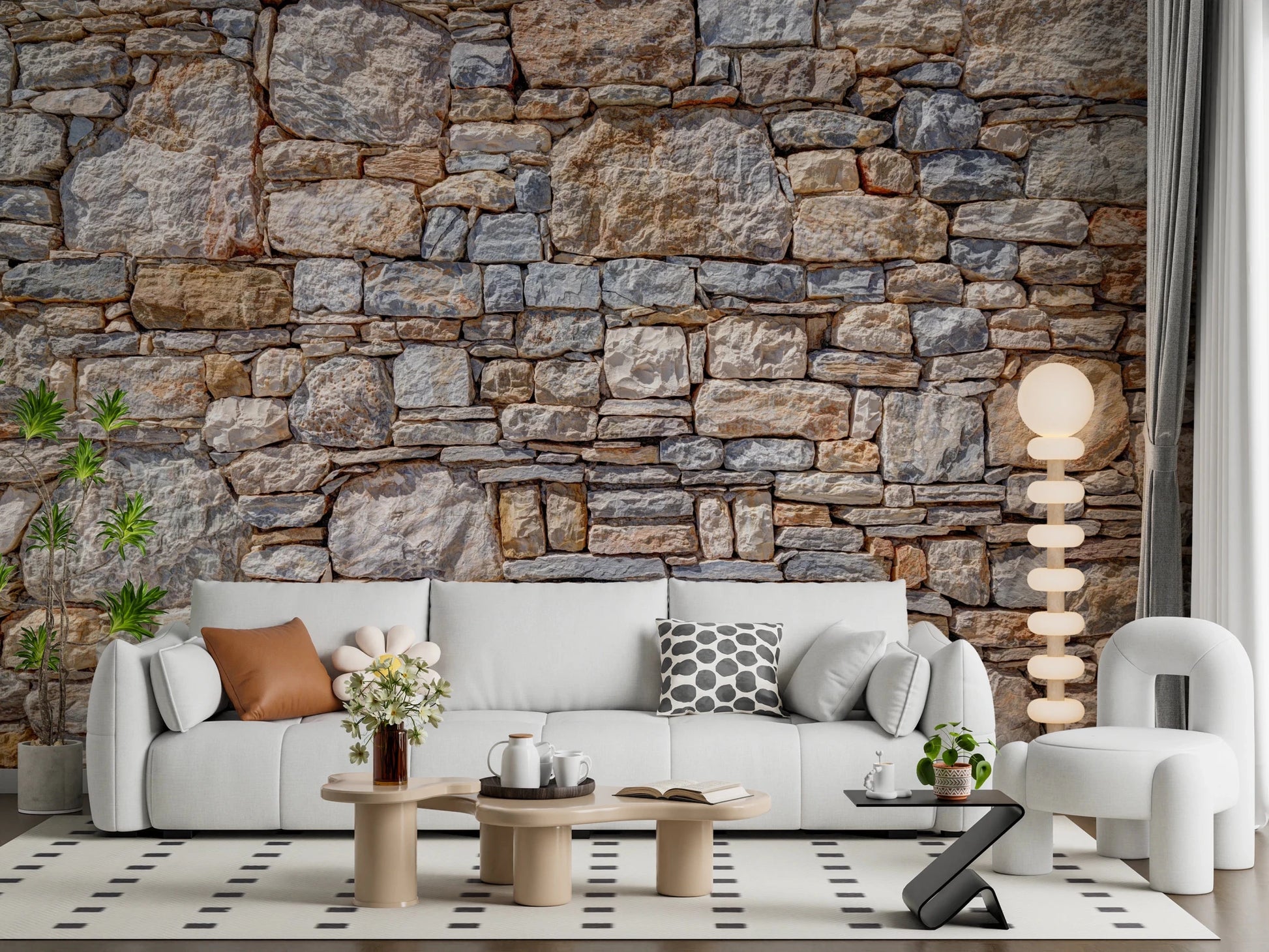 Vintage Rock Wall Effect Wall Mural