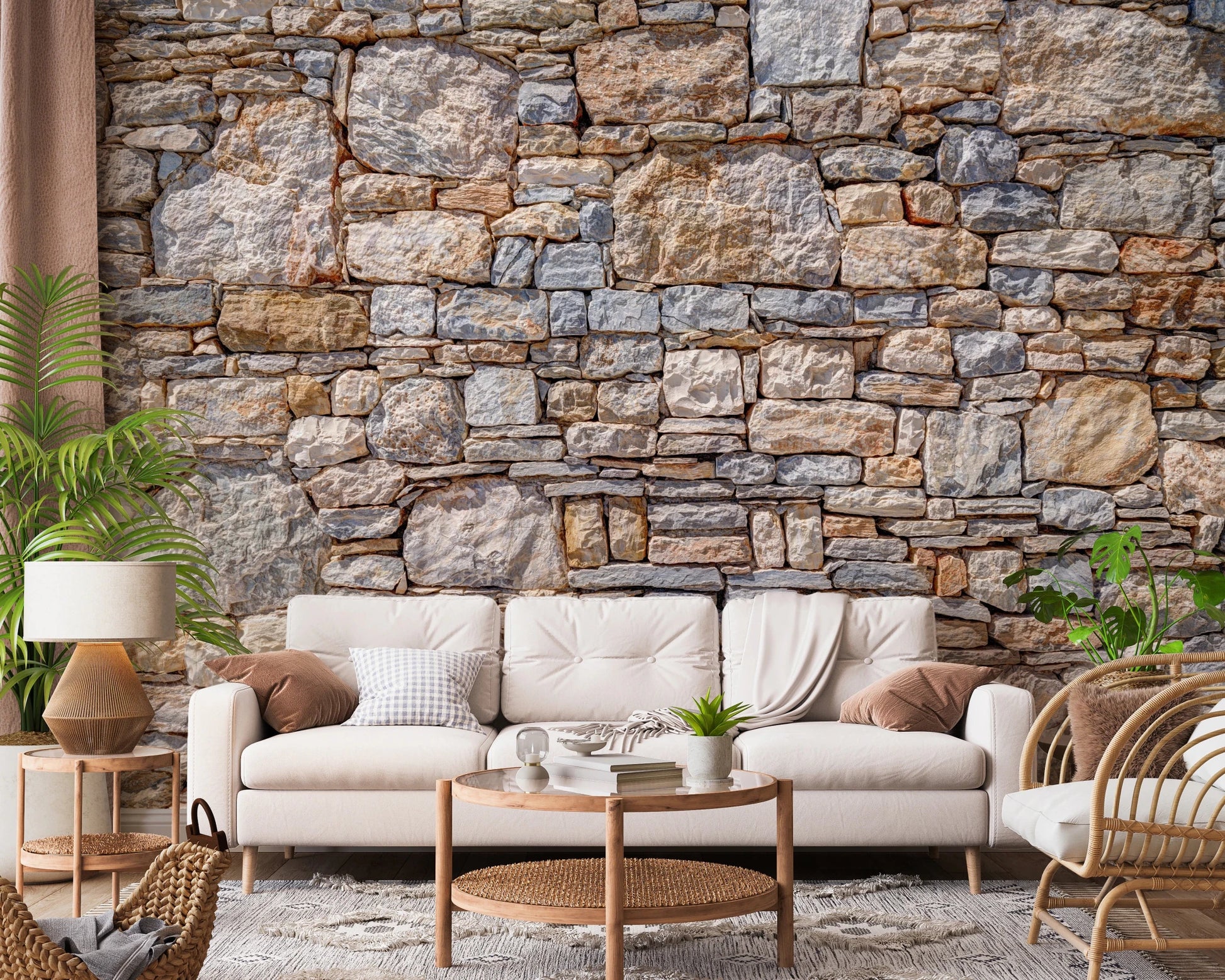 Vintage Rock Wall Effect Wall Mural