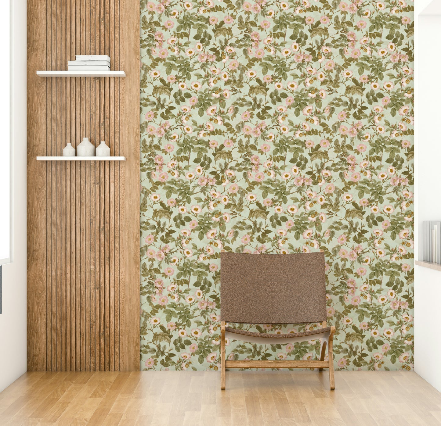Peel and stick vintage rose wallpaper

