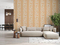 Vintage Trailing Foliage Golden Wallpaper⁠