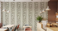 Vintage Trailing Foliage Olive Green Wallpaper⁠