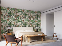 Tropical seamless vintage wall decor