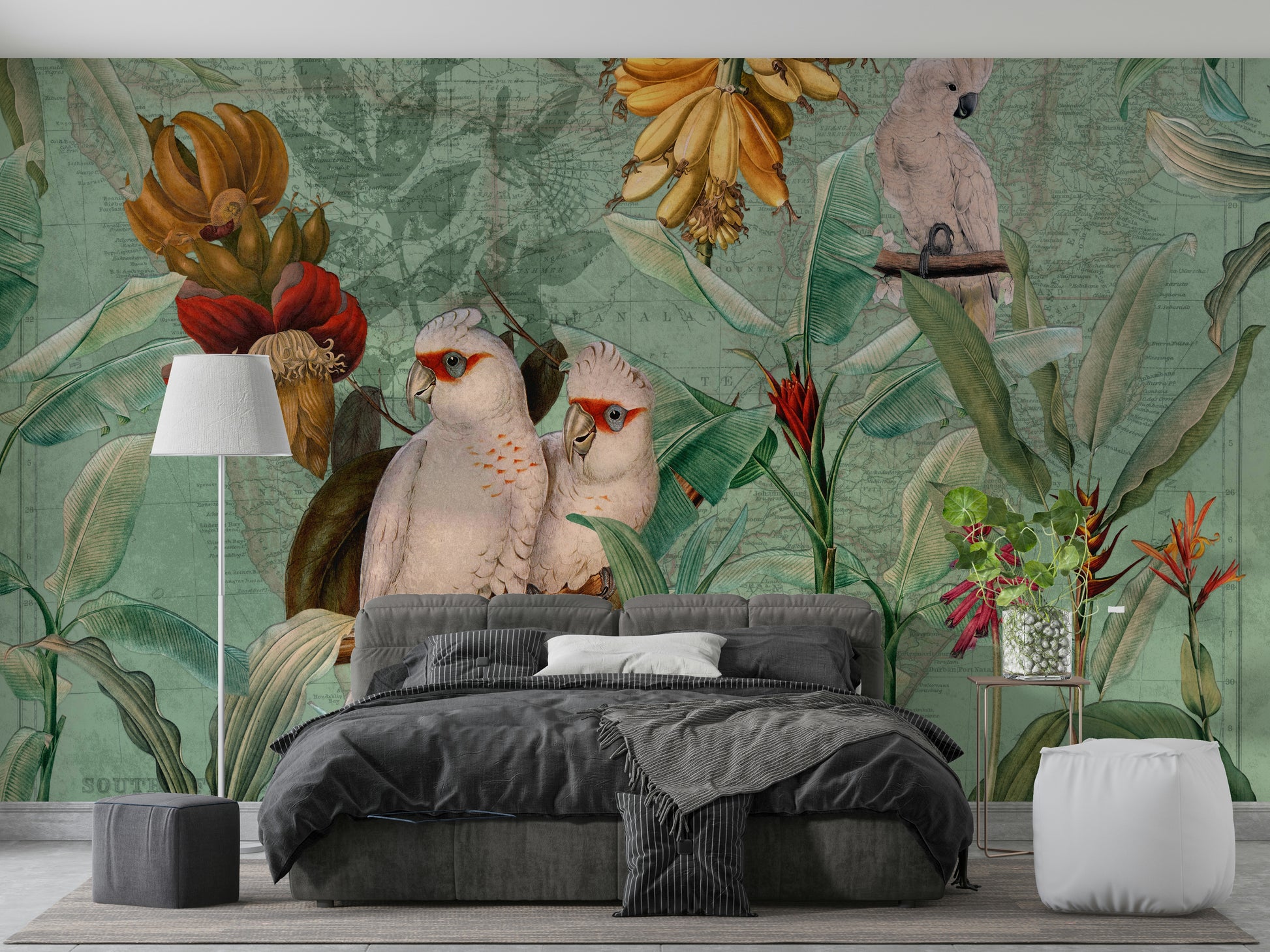 Exotic foliage wall mural

