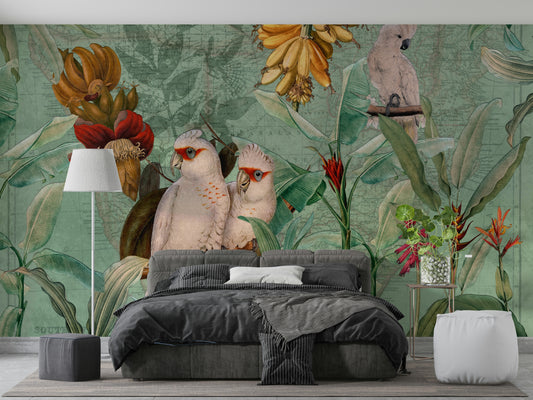Exotic foliage wall mural

