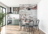 Wall mural with vintage washed bricks adding warmth, depth, and character to any room.