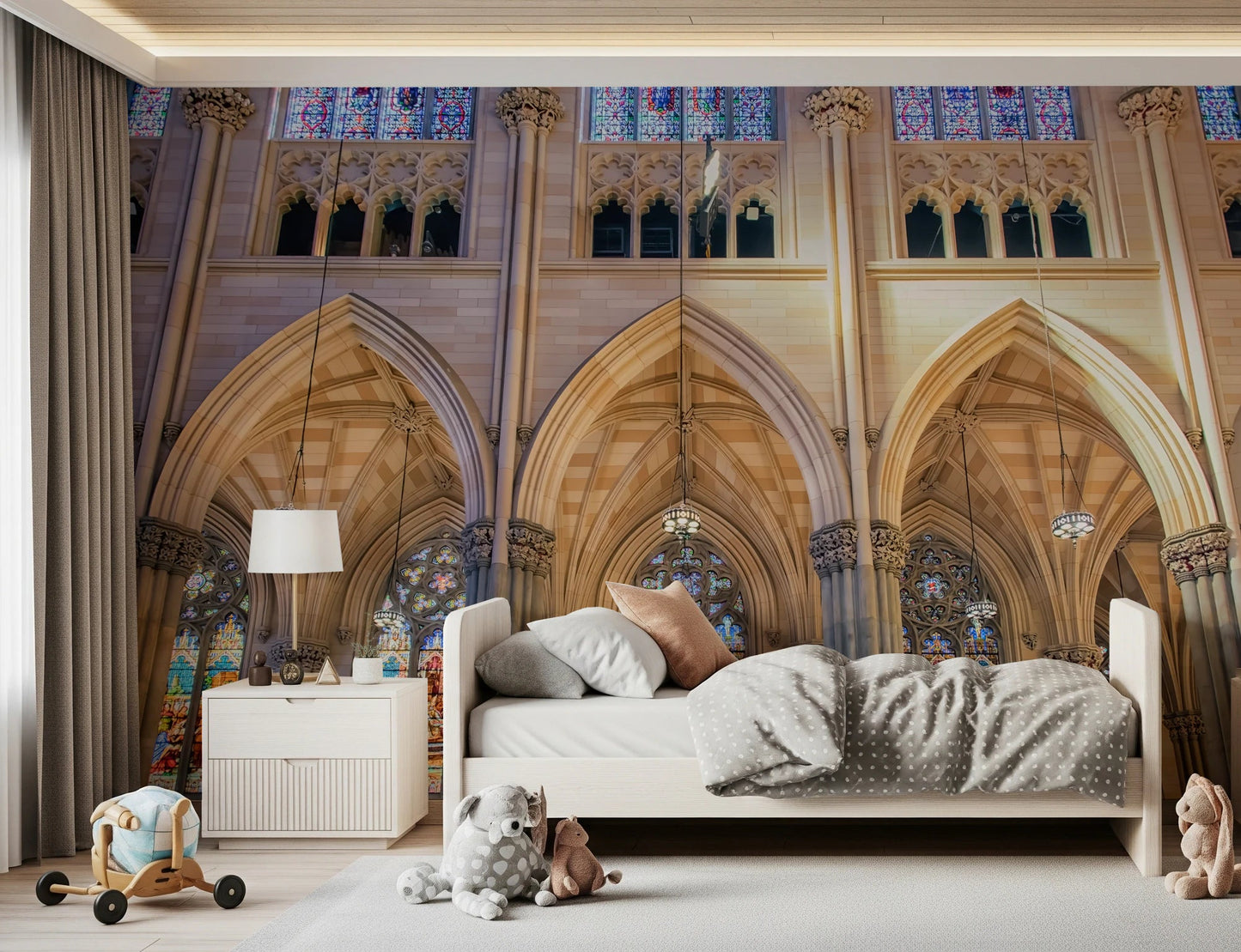 Vivid Stained Glass Wall Mural