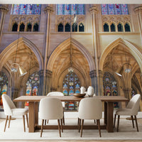 Vivid Stained Glass Wall Mural