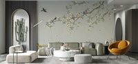 Birds on Branch Wallpaper for cozy living spaces