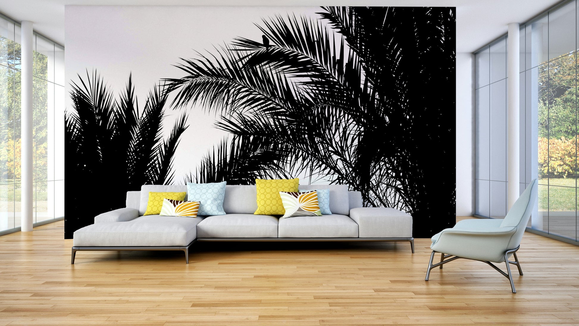 A beautiful serene landscape with a tranquil atmosphere.

