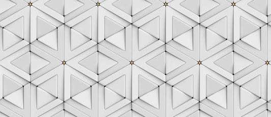 3D White Triangle Pattern Wallpaper for walls
