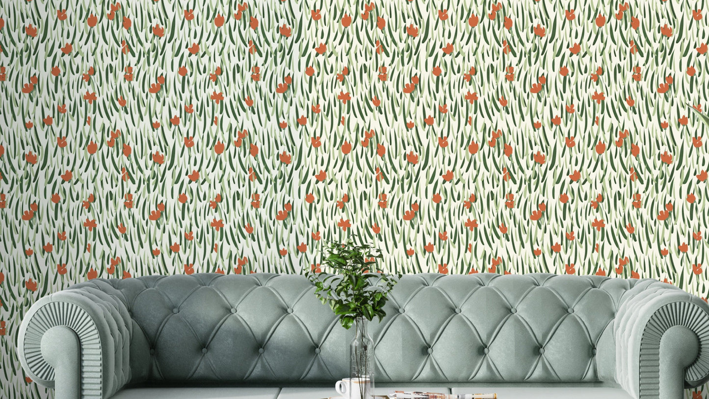 Wandering Blooms Wallpaper
