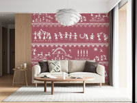 Warli Utsav mural featuring dancers, animals, and musical instruments