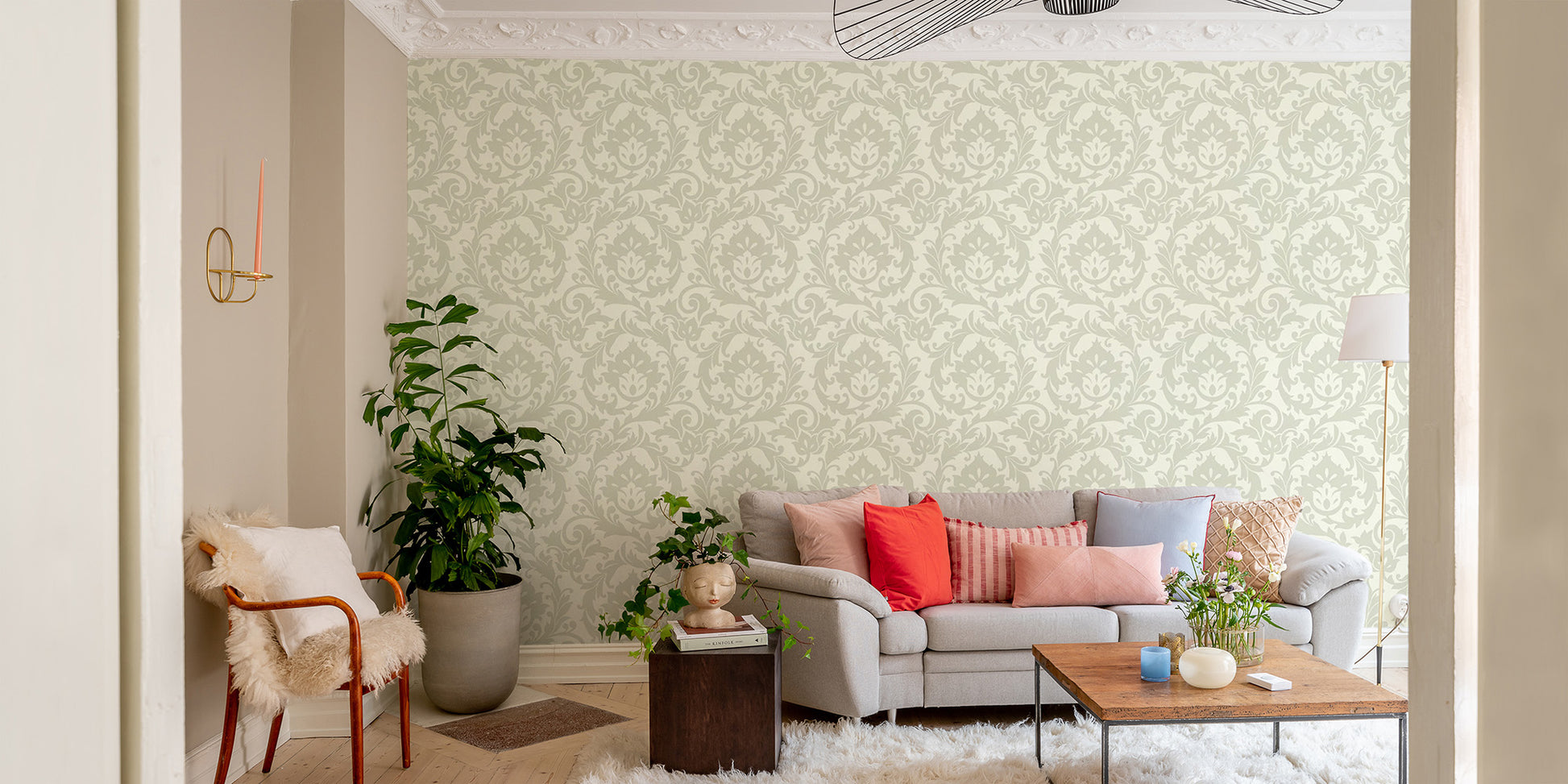 Removable Warm Autumn Leaves Wallpaper Decor