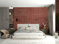 A graceful subtle earth tone wall mural in warm, natural colors.


