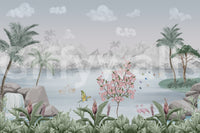 The style is painterly or a soft-focus photograph.

