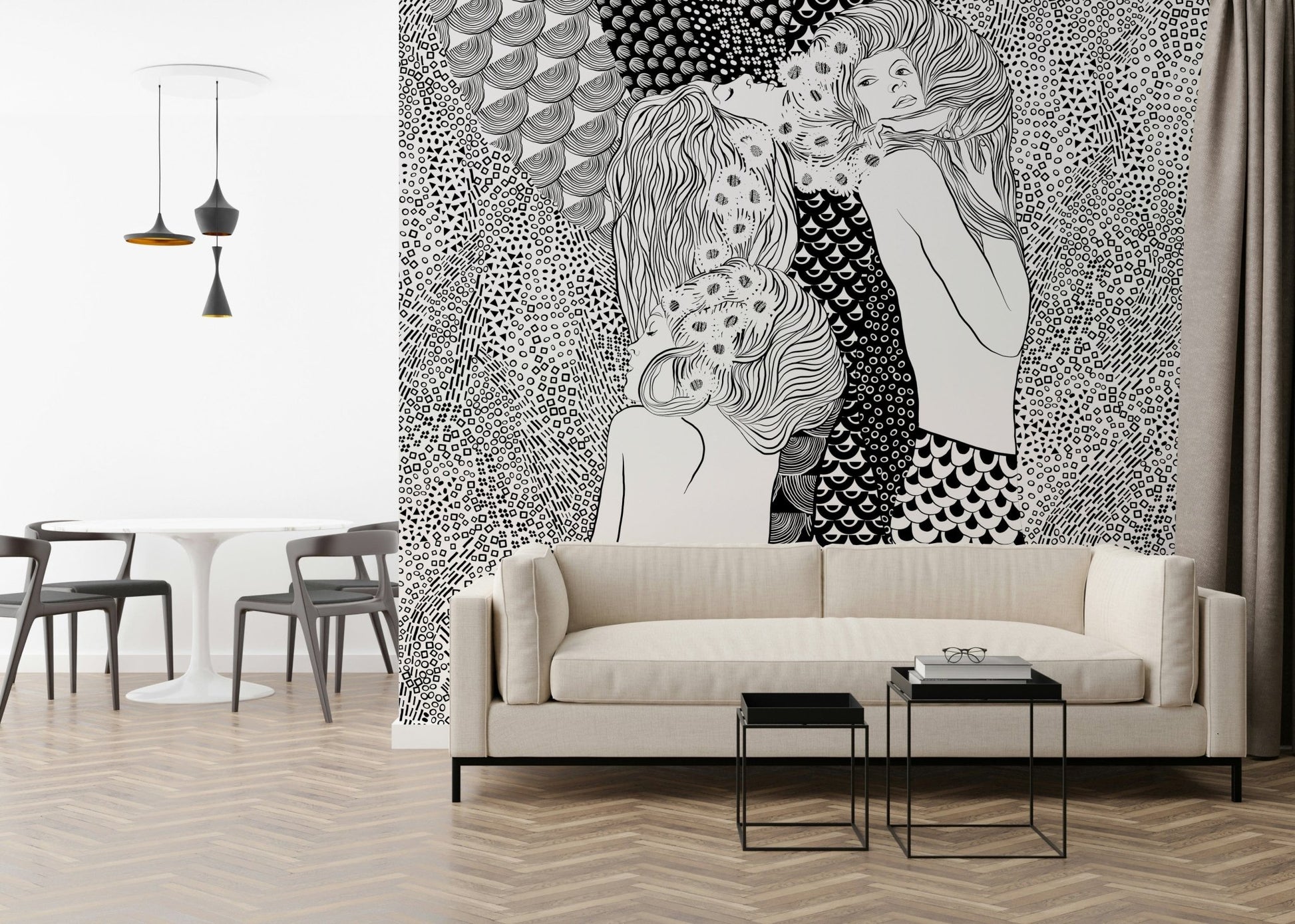 Water Serpents Wall Mural