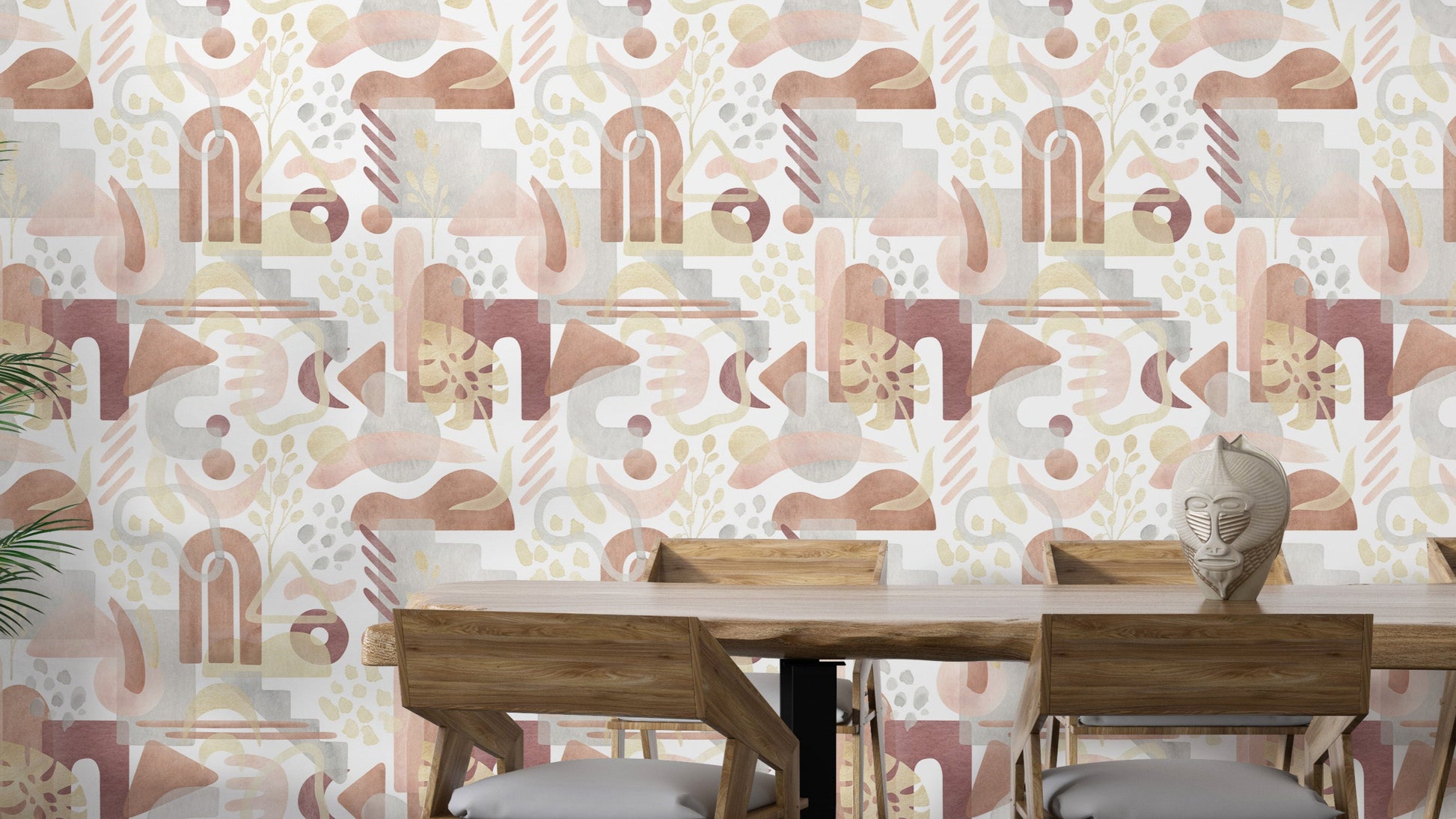 Abstract pastel watercolor wallpaper art