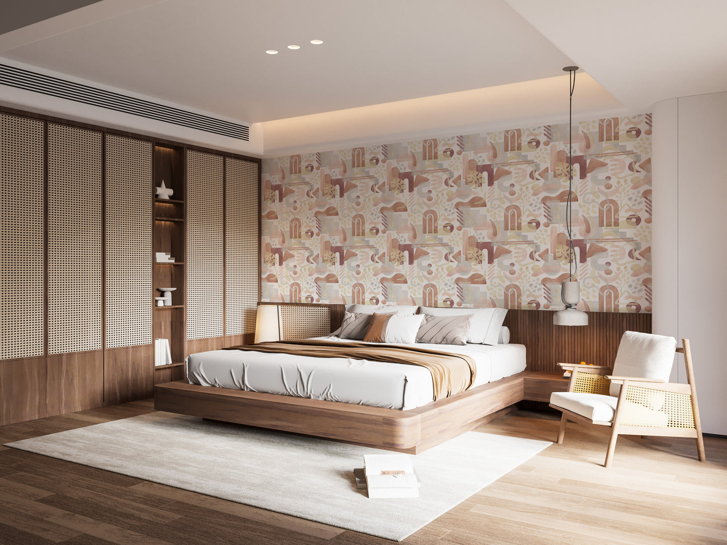 Soft watercolor abstract wall inspiration