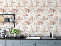 Pastel tones abstract wallpaper style