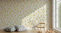Delightful baby farm animals Watercolor Chicks wall mural kitchen.