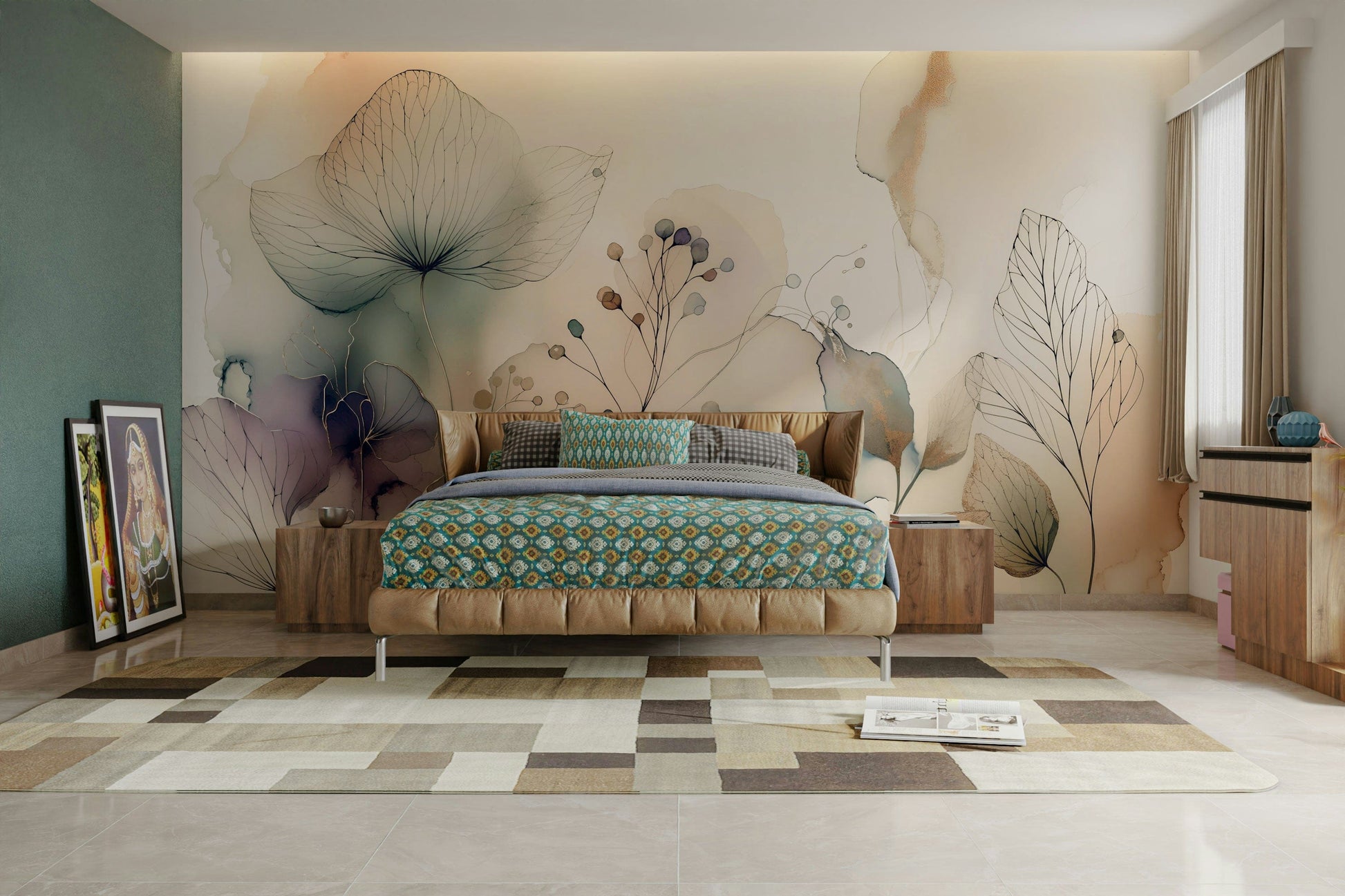 View of friendly shapes and a playful pattern

