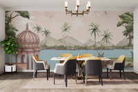 Stunning Watercolour Lakeside View Wall Mural product

