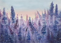 A high-quality serene flower wall mural for walls.

