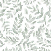 The wallpaper is shown in a bright, contemporary living space.
