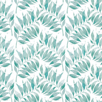Textured Watercolor Palm Leaf Aqua Wallpaper⁠