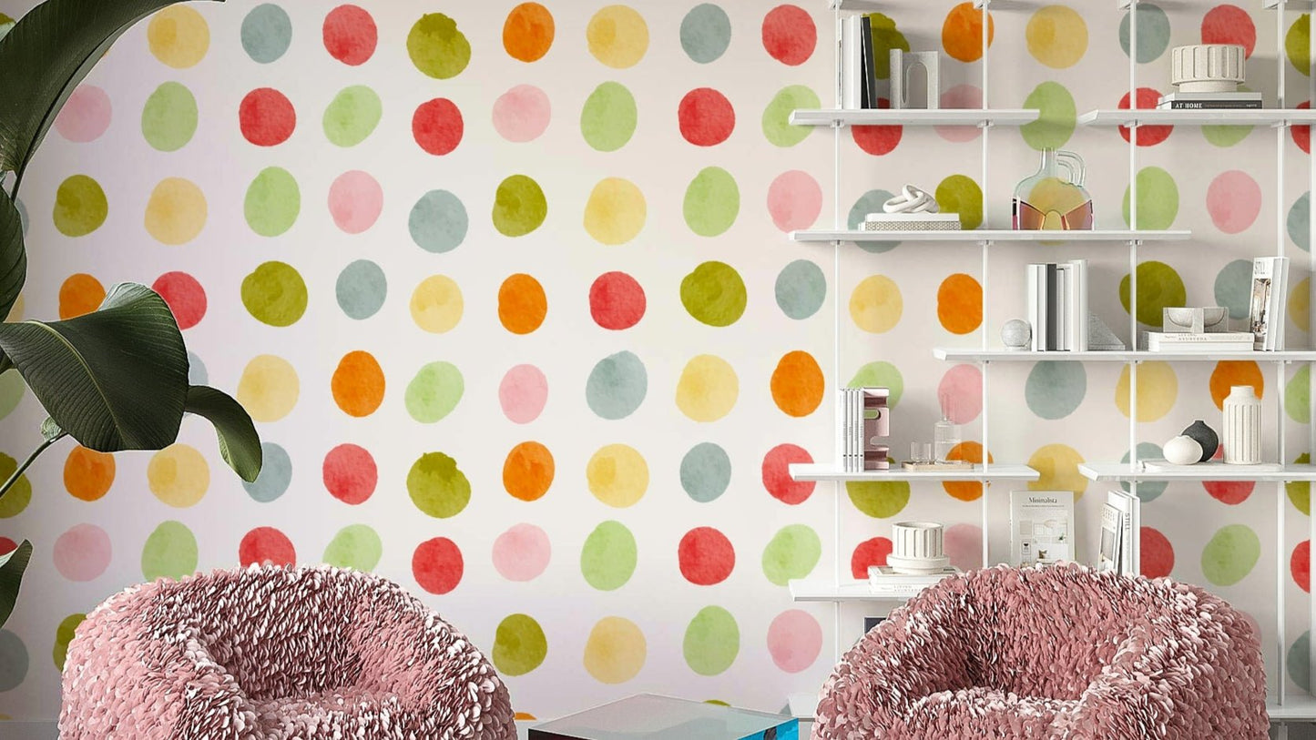 The image shows a repeating pattern of soft, circular shapes.

