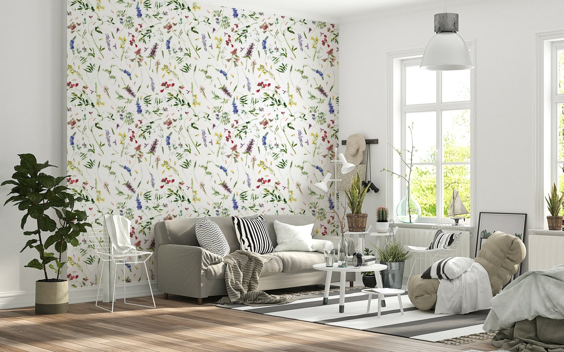 Aesthetic Watercolor Wildest Wildflower Dreams painted floral surface.