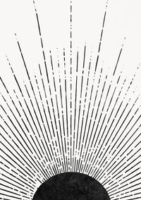 Abstract rays mural for living room

