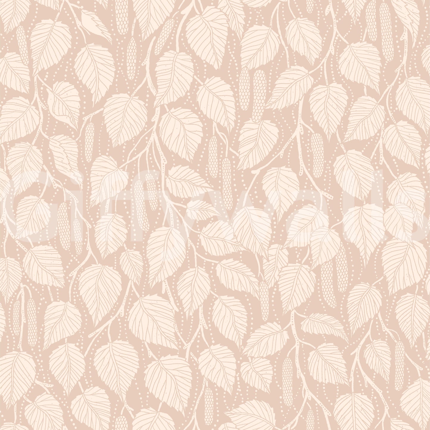 Terra-Toned Dewy Birch Branches Wallpaper⁠
