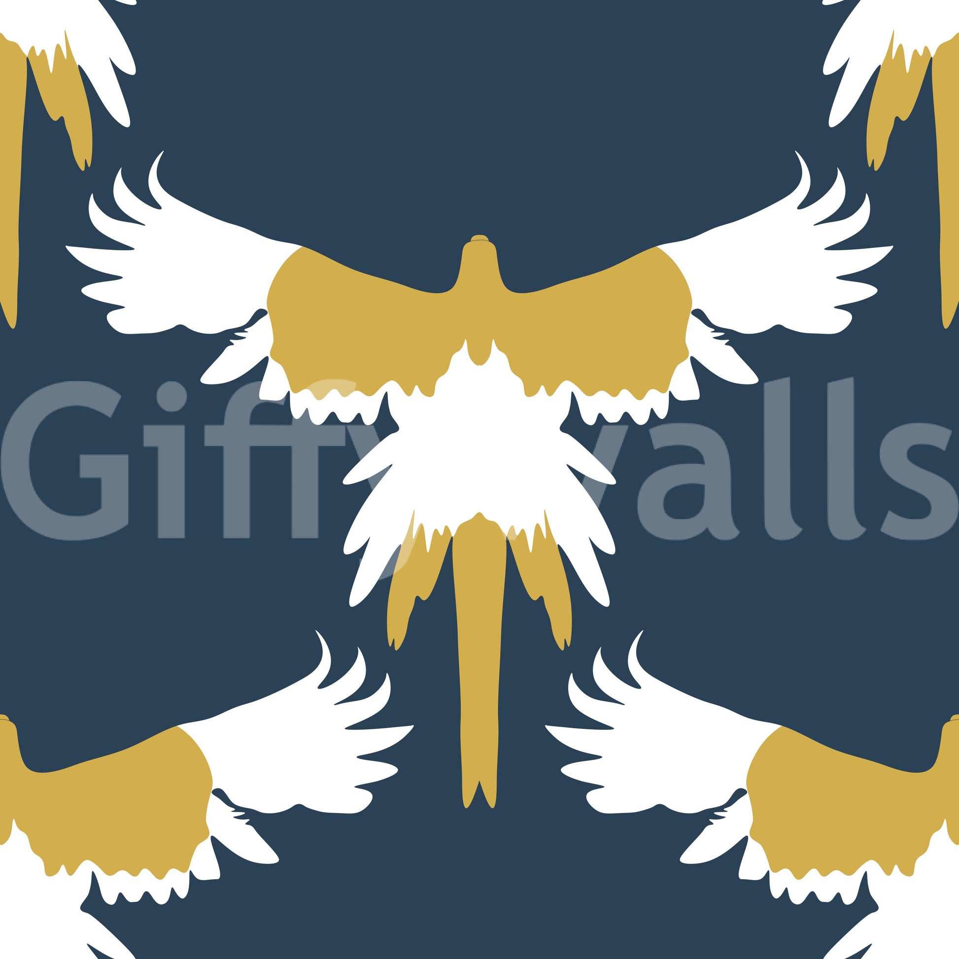 Exotic macaw mural wallpaper art

