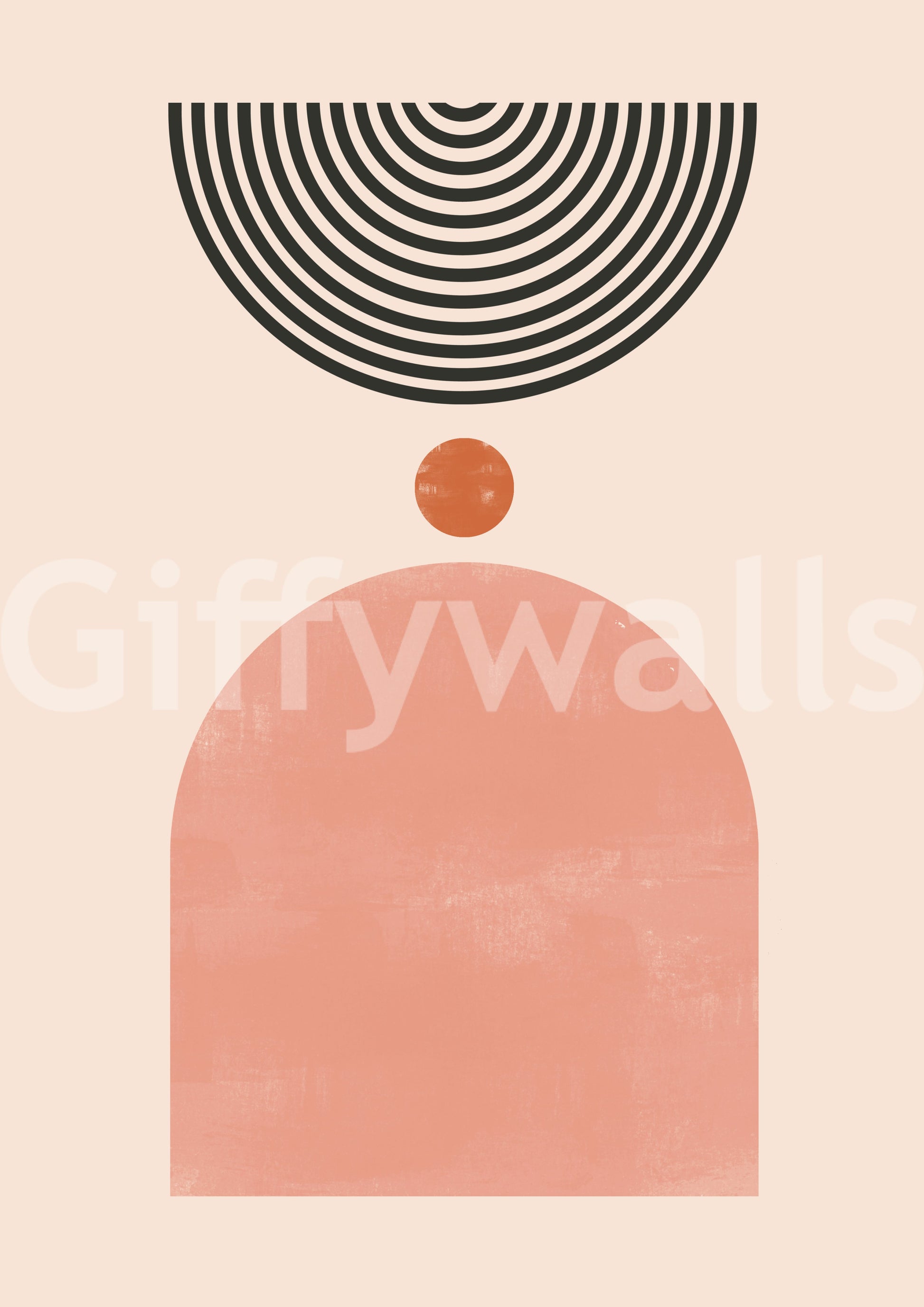 Harmony-themed mural with vintage modern vibes

