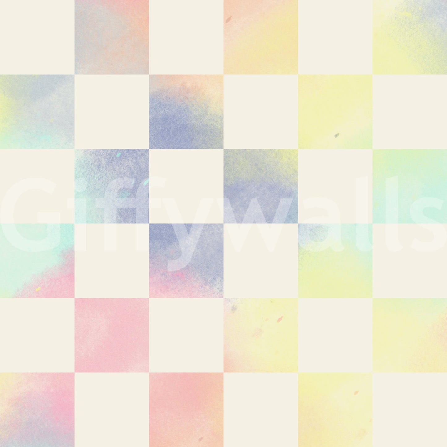 Psychadelic Check Astral Rainbow Wallpaper⁠