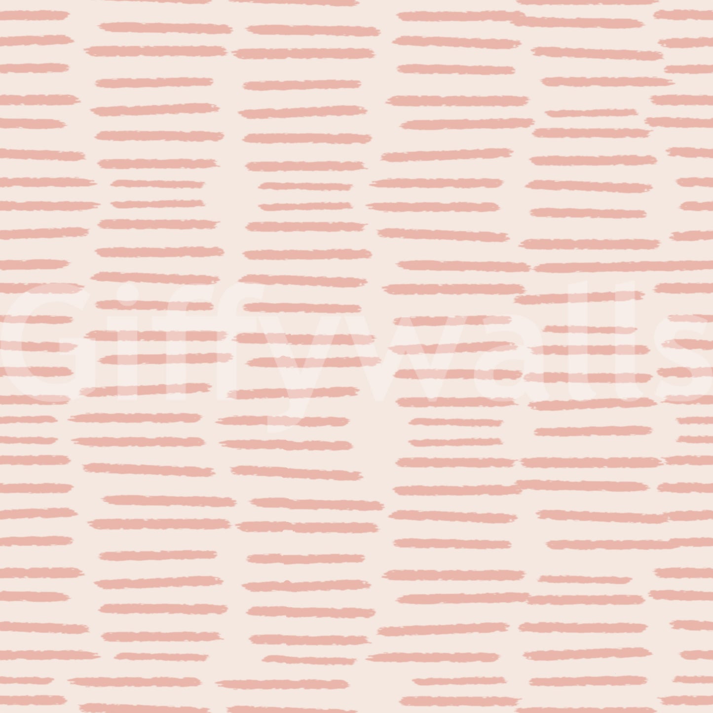 Organic Brush Strokes Pattern - Minimalist Boho Stripes Pink  Wallpaper⁠