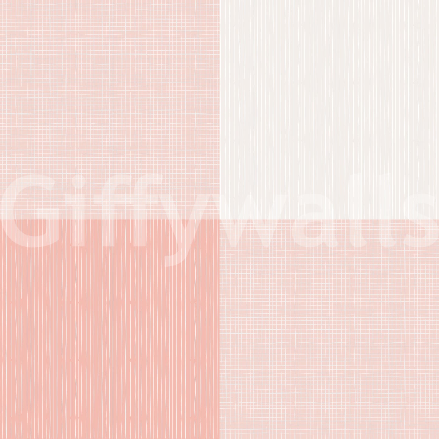 Rustic Buffalo Plaid Soft Pink Wallpaper⁠