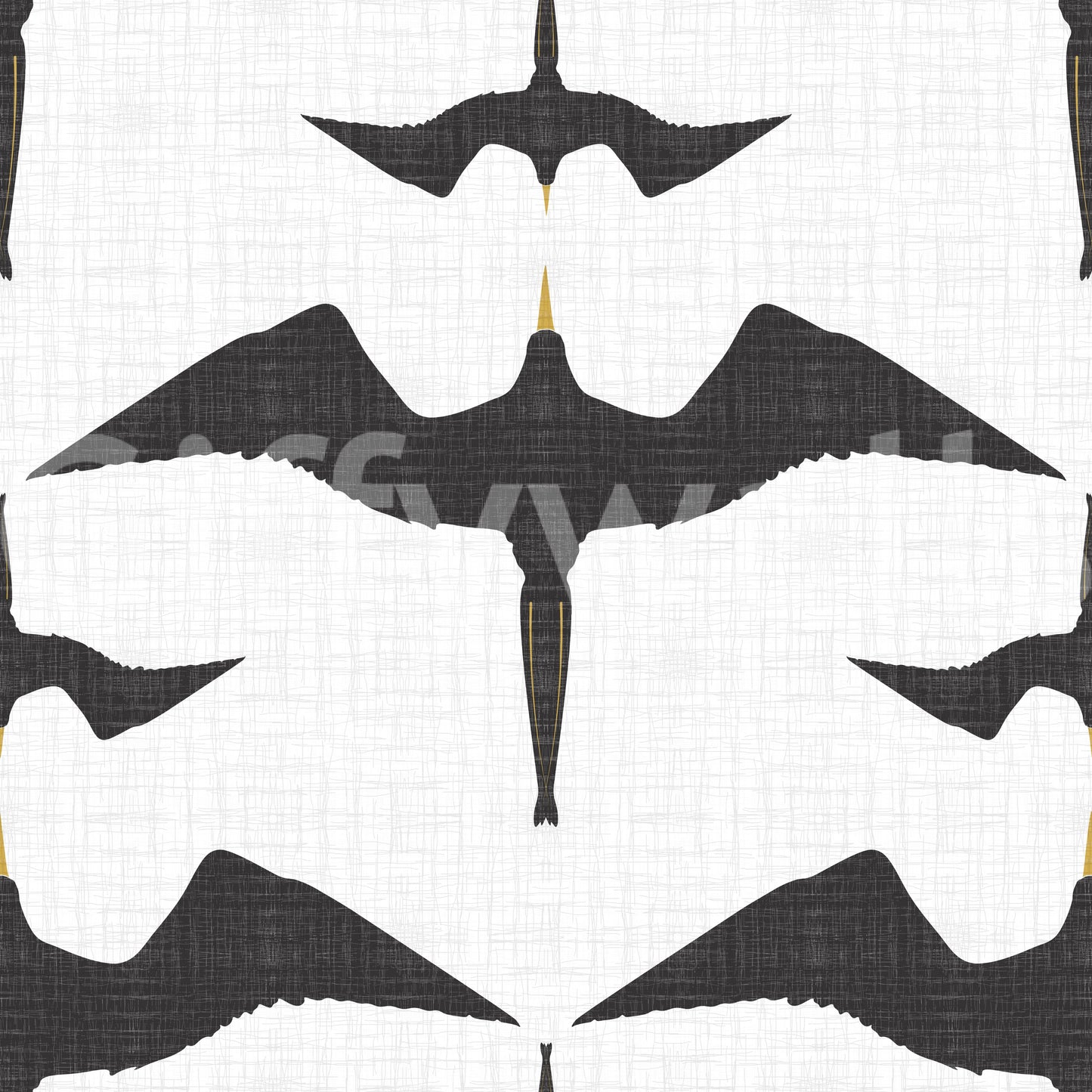 Rustic Frigate Flock White Wallpaper⁠