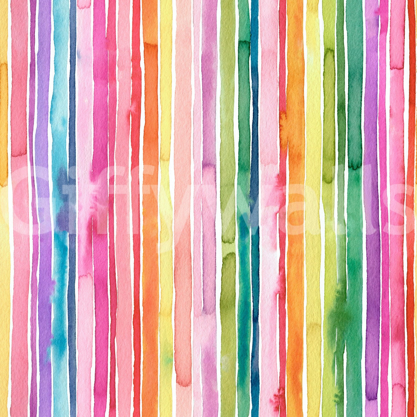 Colorful Watercolor Vertical Stripes Wallpaper⁠