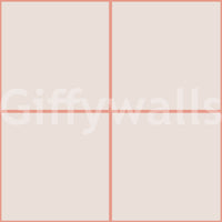 Contemporary décor with coral rose geometric wallpaper

