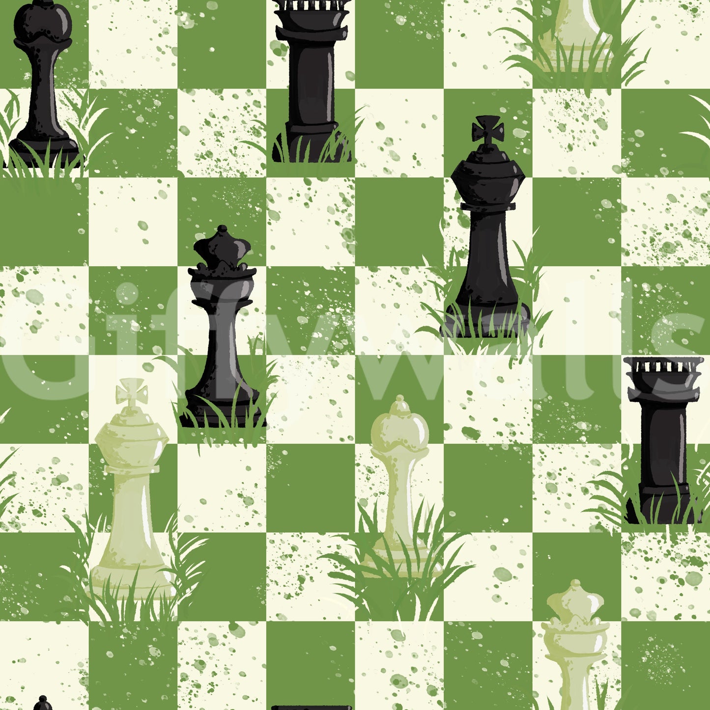 Outdoor Chess - Green Wallpaper⁠