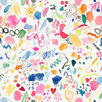 Yellow paint stroke design wallpaper with party feel

