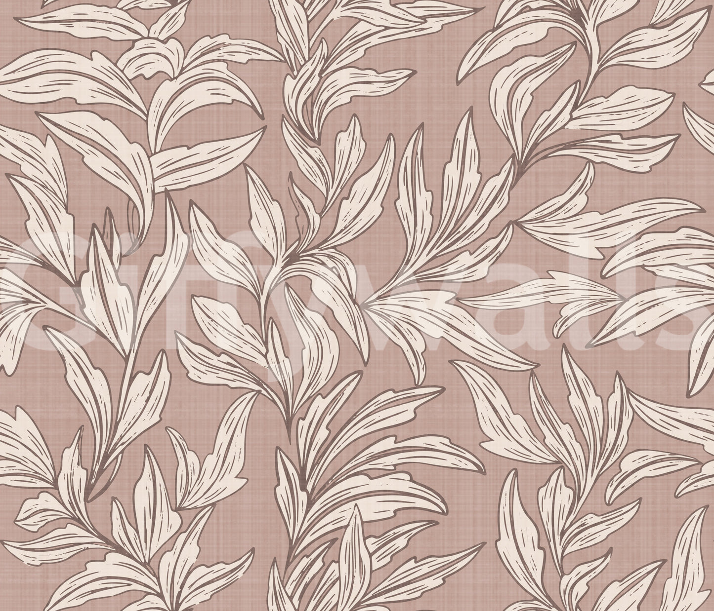 Serene Leaf Pattern Wallpaper⁠