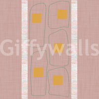 Japandi frame lines wallpaper for stylish interiors