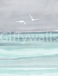 Calm seaside wallpaper design

