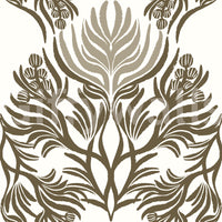 Warm-toned mural wallpaper for cozy home décor

