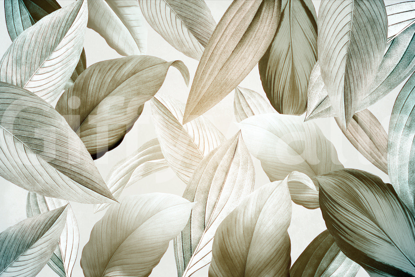 Whispering Leaves mural to create a serene atmosphere

