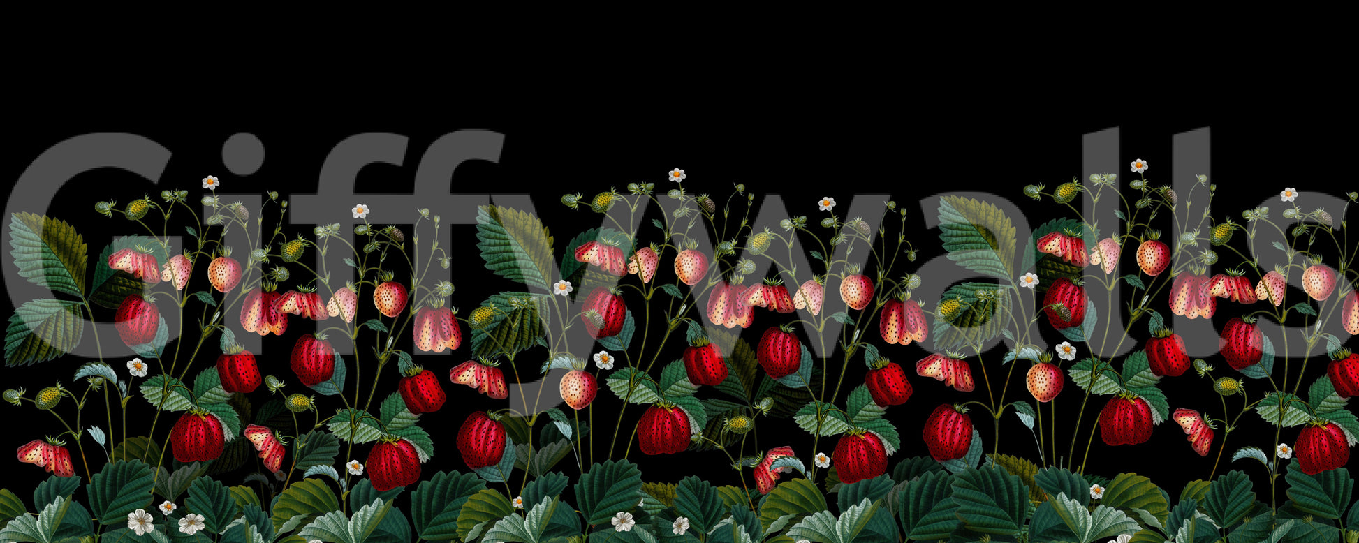 Artistic garden wallpaper for living rooms

